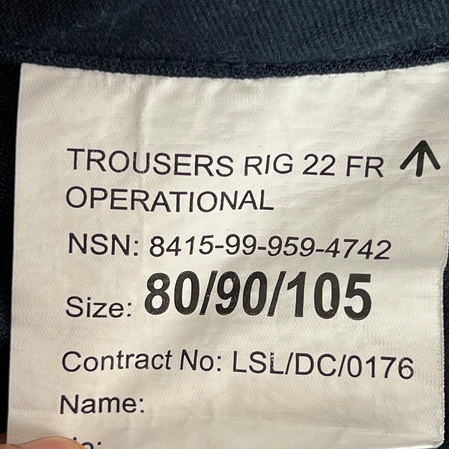 British Royal Navy FR Rig 22 Combat Trousers - W36 L31