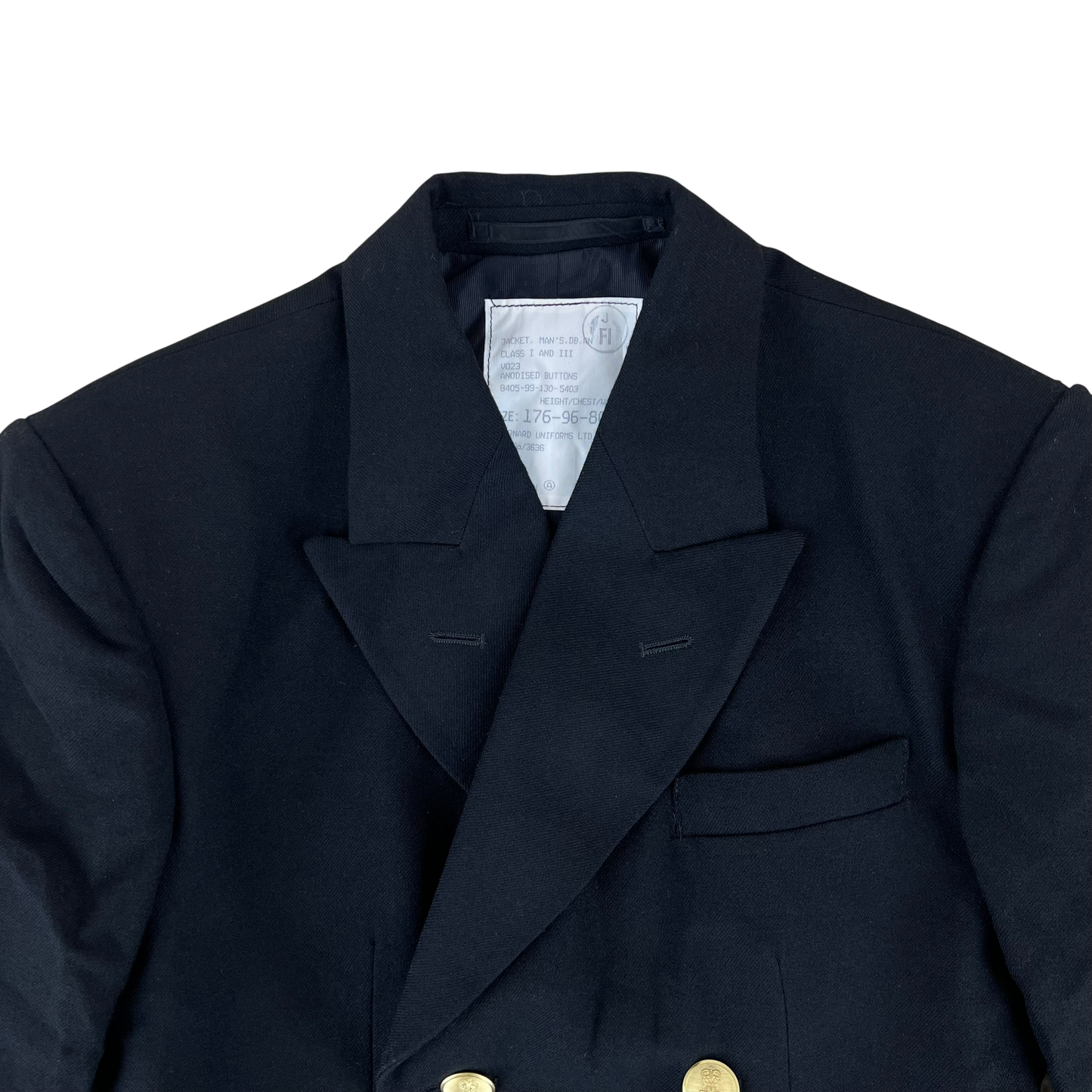 British Royal Navy Officer's DB Class I & III Dress Jacket - Medium 176/96