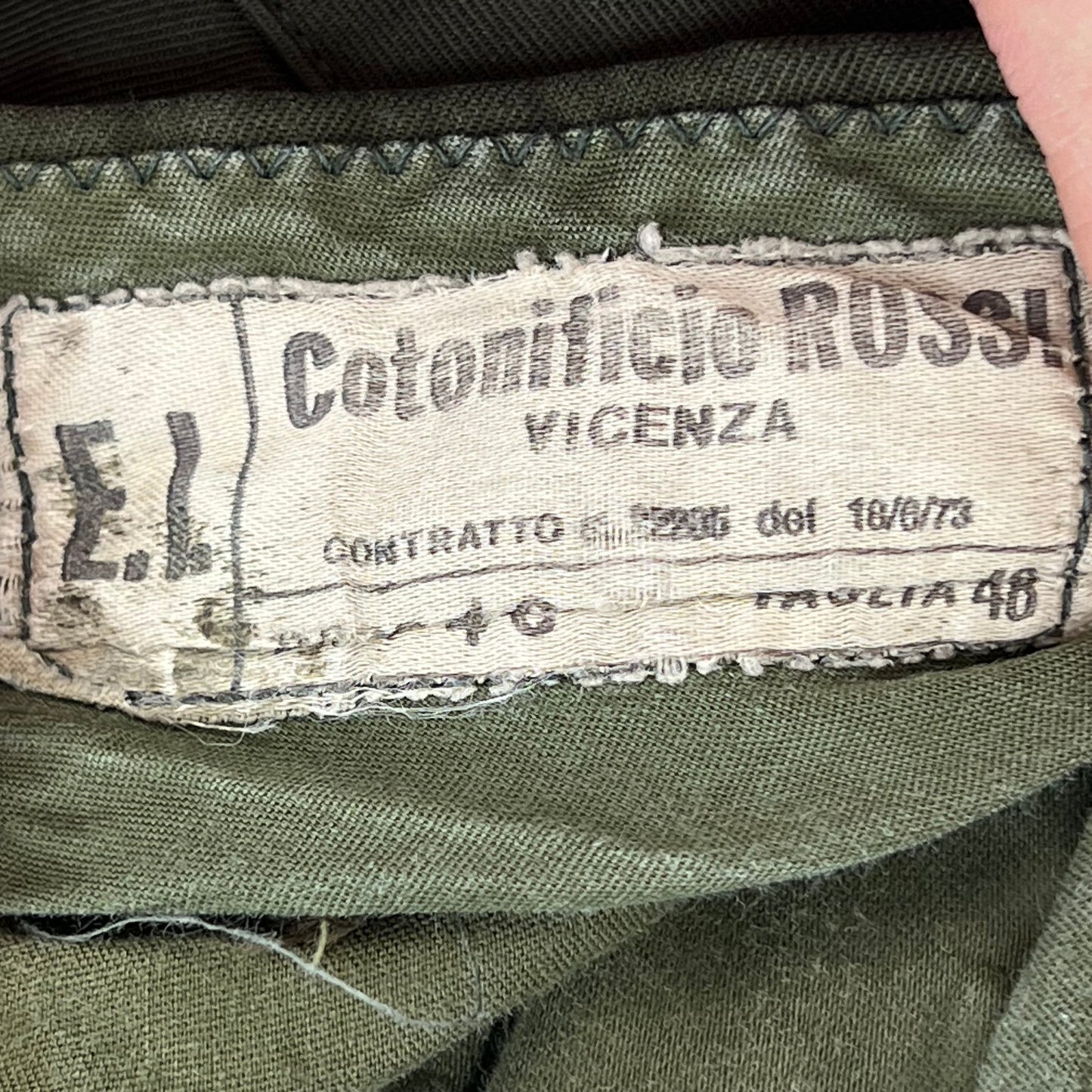 Italian Army Olive Drab Roma 75 Shorts - W33