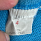 West German Army 70s Blue Training T Shirt - Small