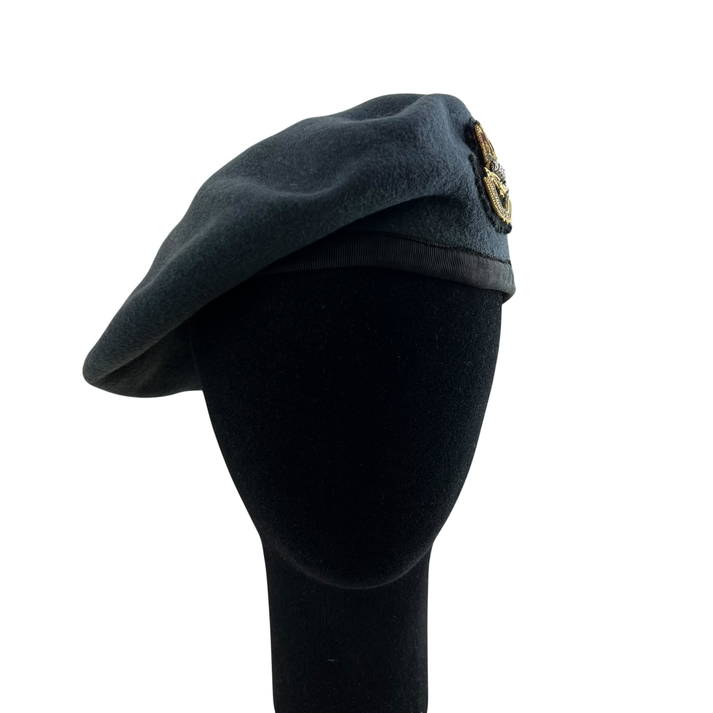 British RAF Beret w/ Officer's Badge - Small 55cm