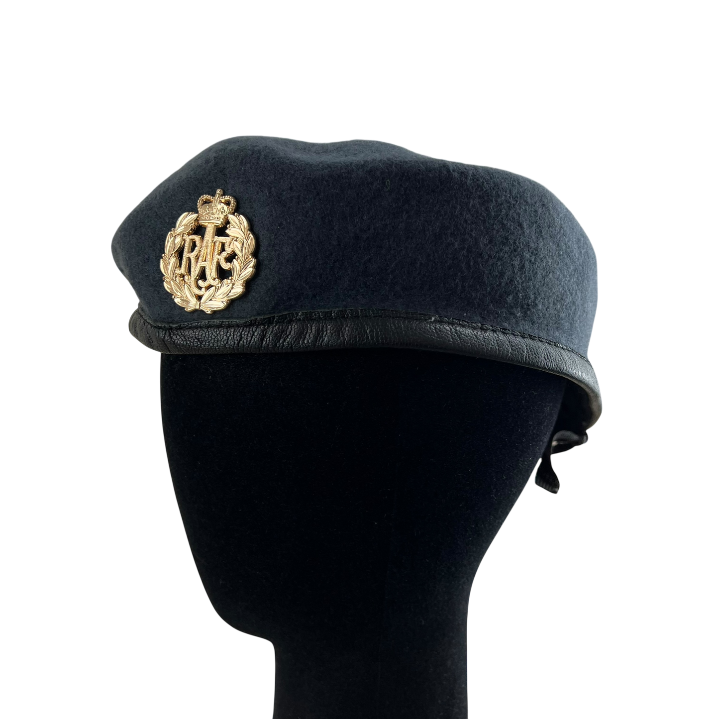 British RAF Beret w/ Badge - Large 59cm