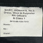 British Royal Navy Women's Officer's No. 3 & Officer's Class 1 Dress Black Skirt - W34