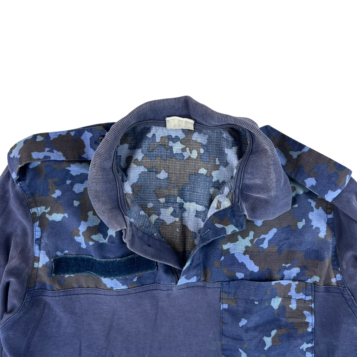 Romanian Navy M2017 Blue Camouflage Polo Top - Medium