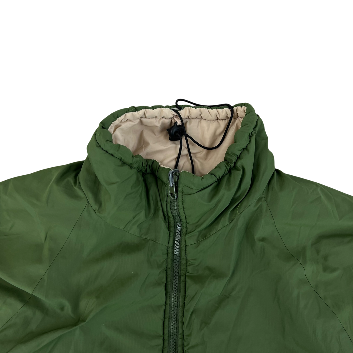 British Army Reversible Thermal Olive Green / Tan Quilted Jacket - Medium