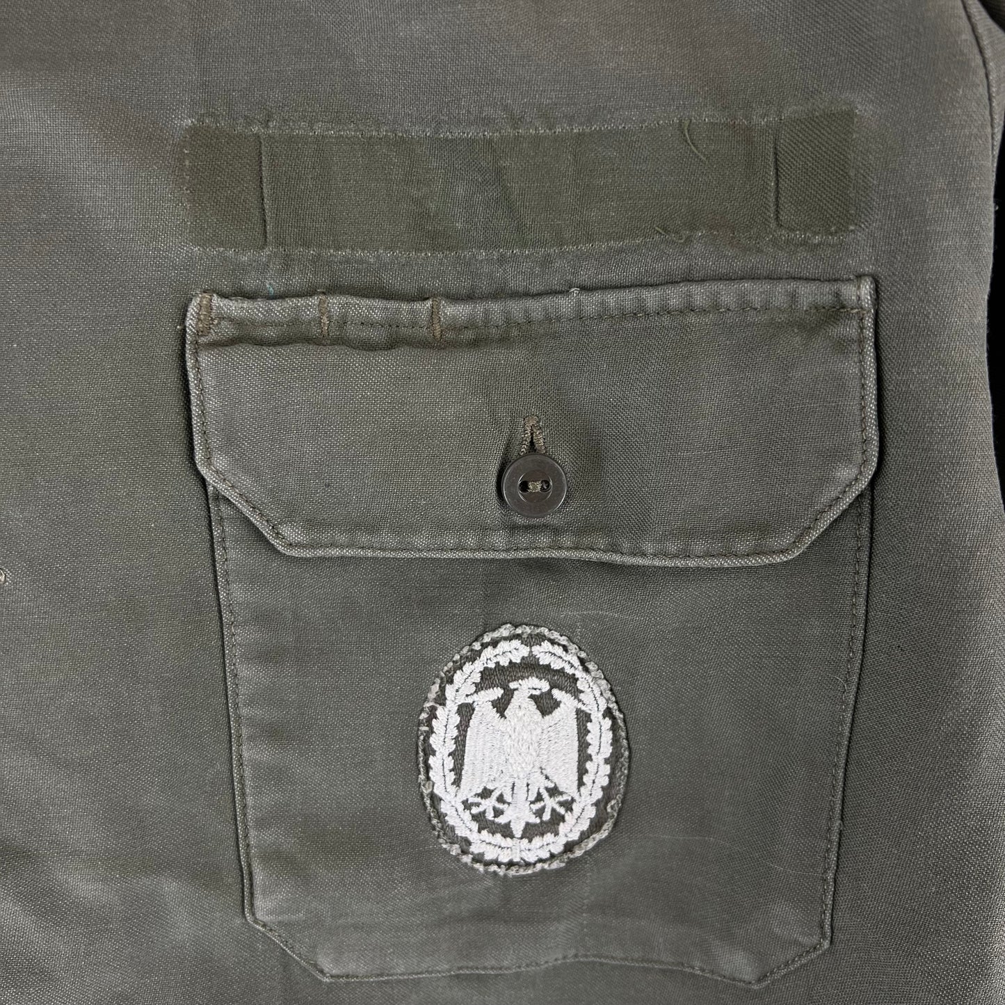 German Army Olive Green Long Sleeve Field Shirt - Medium