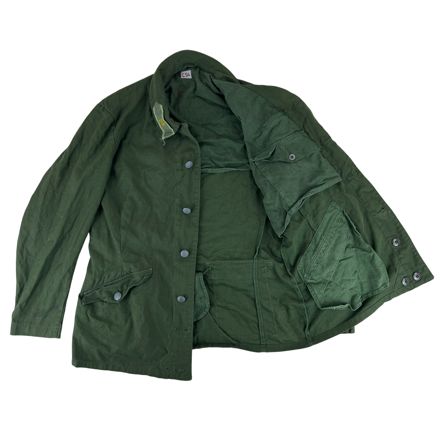 Swedish Army M59 Forest Green Field Jacket - Home Guard - X Large