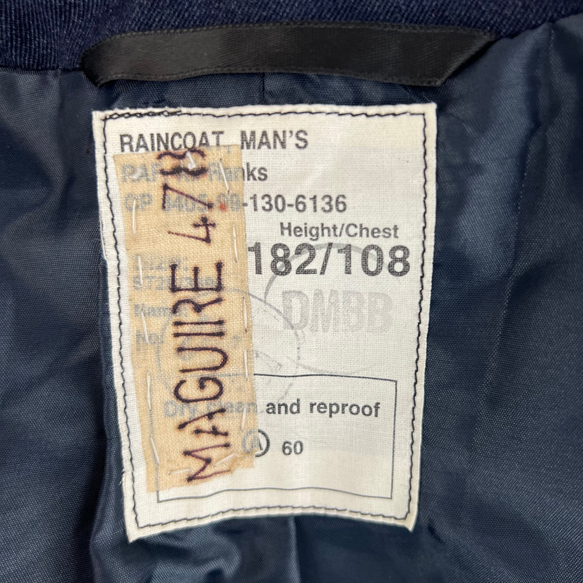 British Royal Air Force Raincoat Trench Coat - Large 182/108