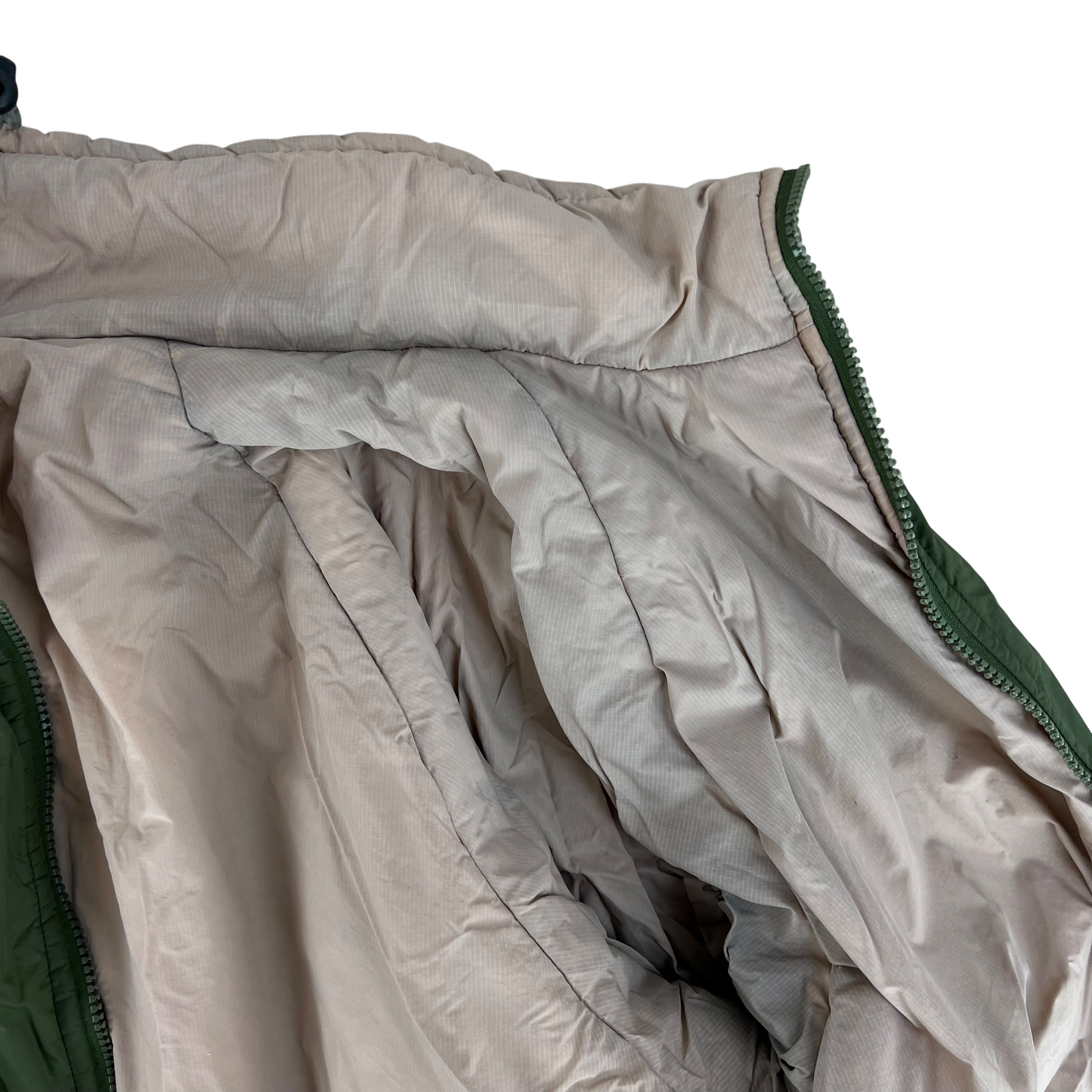 British Army Reversible Thermal Olive Green / Tan Quilted Jacket - Small