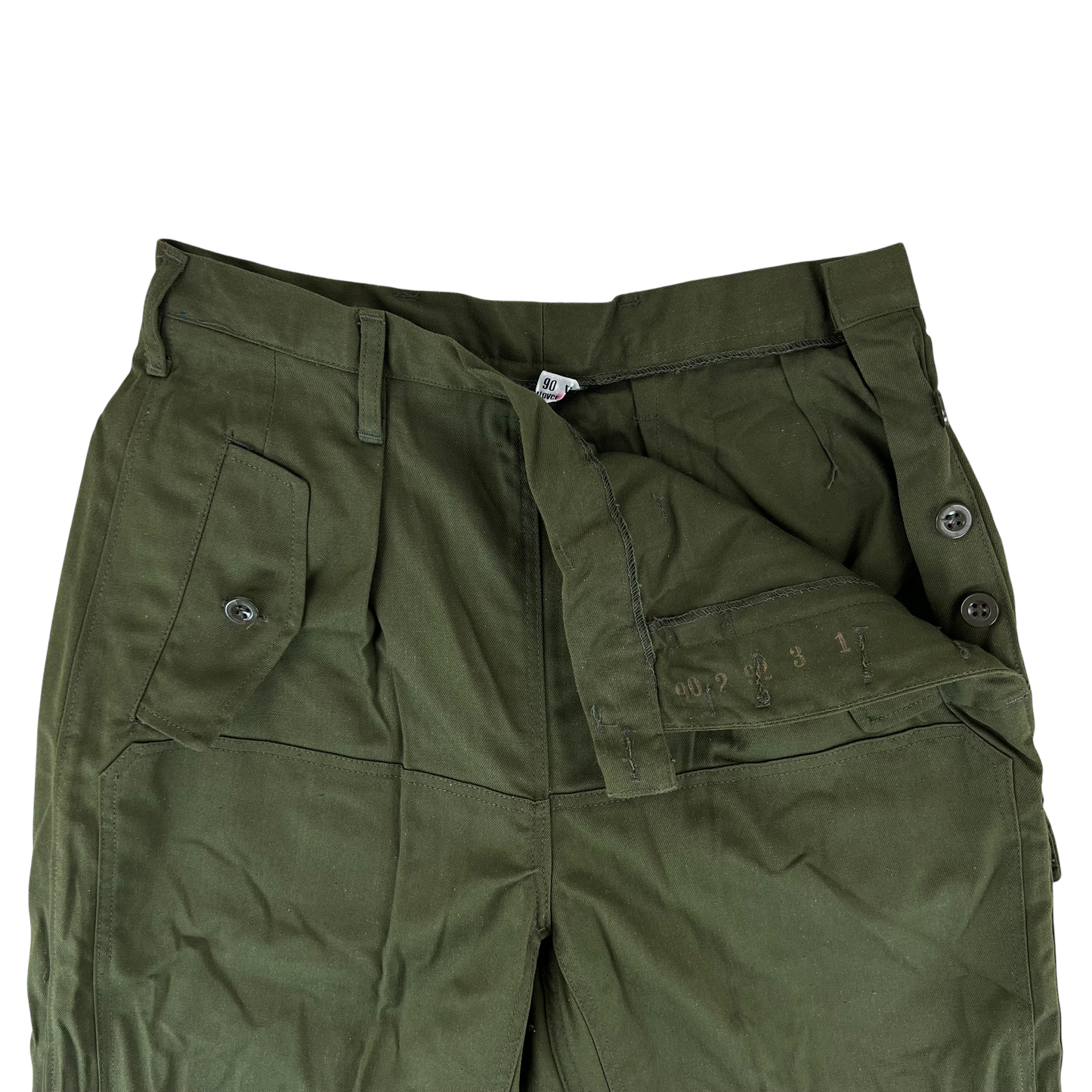 Czechoslovak Army M85 Women's Olive Green Trousers - W28 L30.5