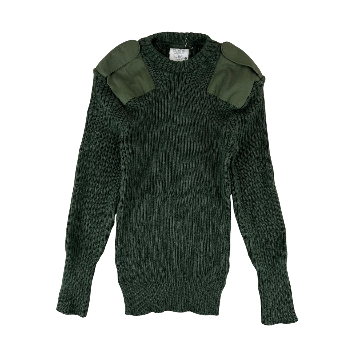 British Army Olive Green Pullover Jumper - Medium 106cm