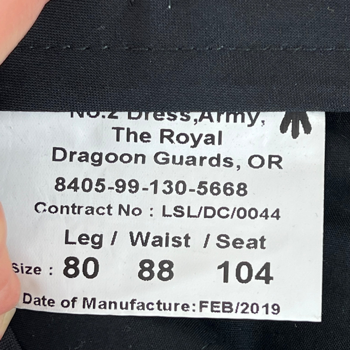 British Army Royal Dragoon Guards No. 2 Dress Trousers - W34 L31