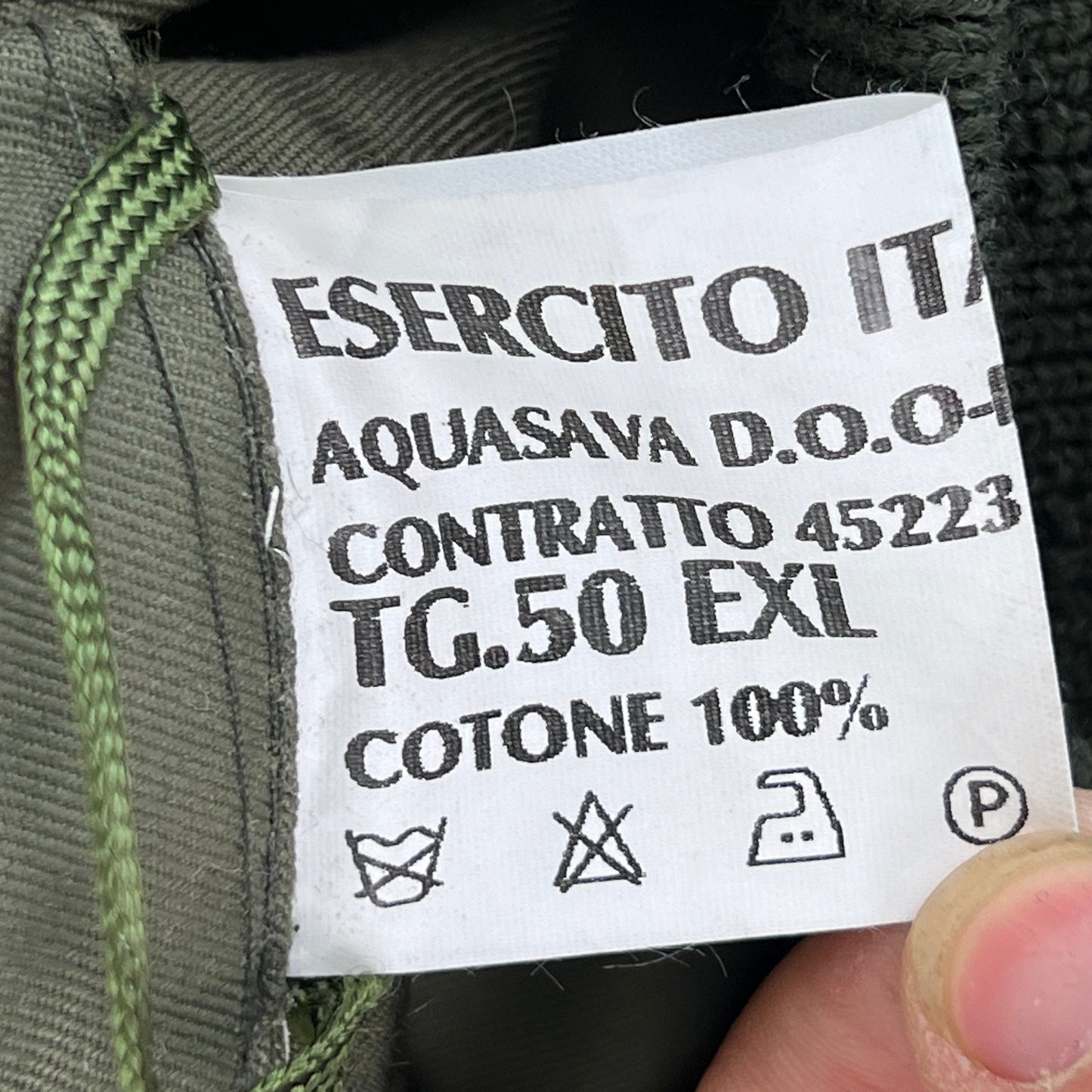 Italian Army Roma 75 Olive Green Drab Parka w/ Winter Liner - Large
