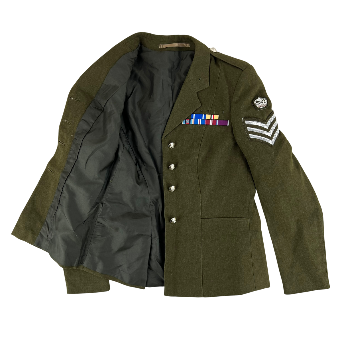 British Army Women's No. 2 Olive Green Dress Jacket - RADC - Small 162/88