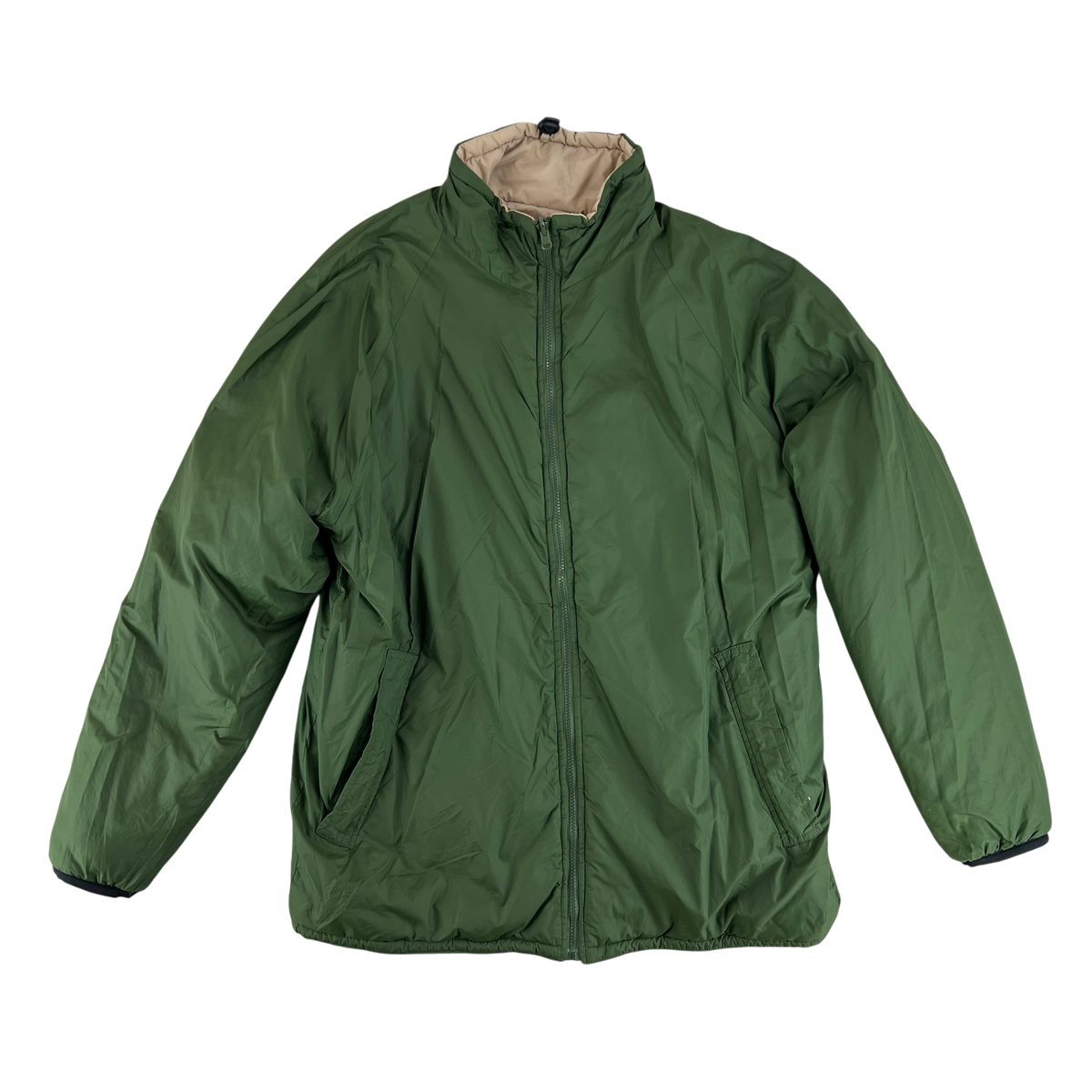 British Army Reversible Thermal Olive Green / Tan Quilted Jacket - Large
