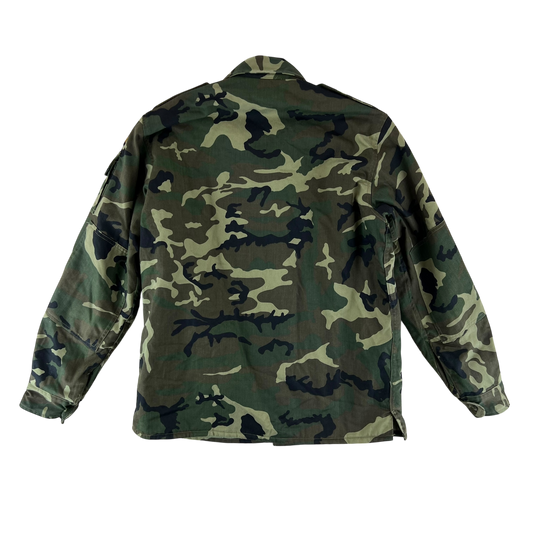 Spanish Army M02 Leaf Camouflage Quilted Jacket - Large