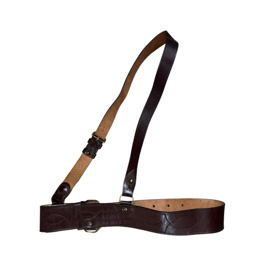 British Army Brown Sam Browne's Leather Belt - Large