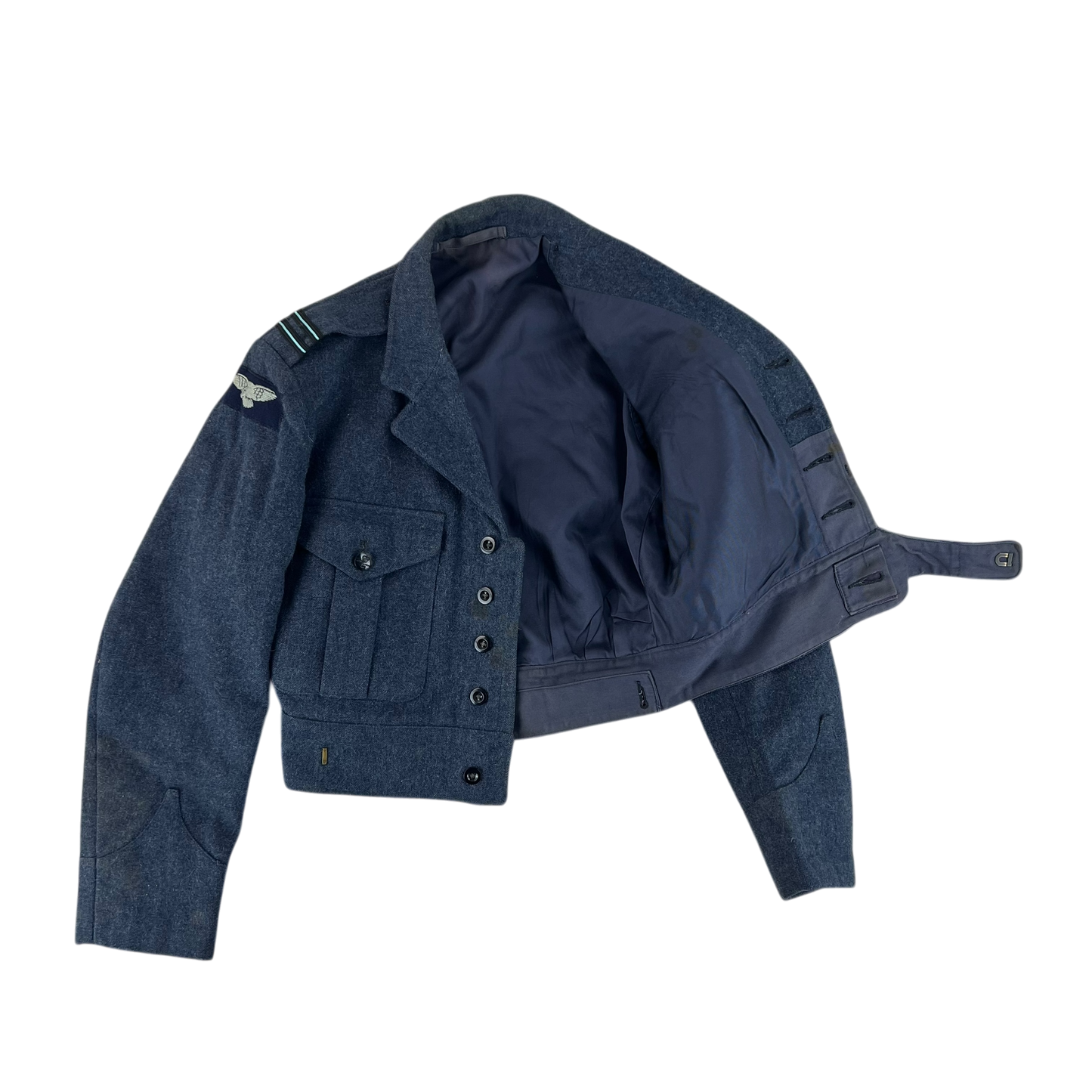 British RAF 60s Ike Battledress Jacket - Medium SIZE 7