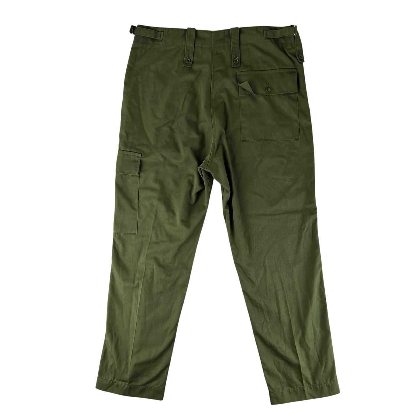 British Army Olive Green Fatigue Work Trousers - W37 L31