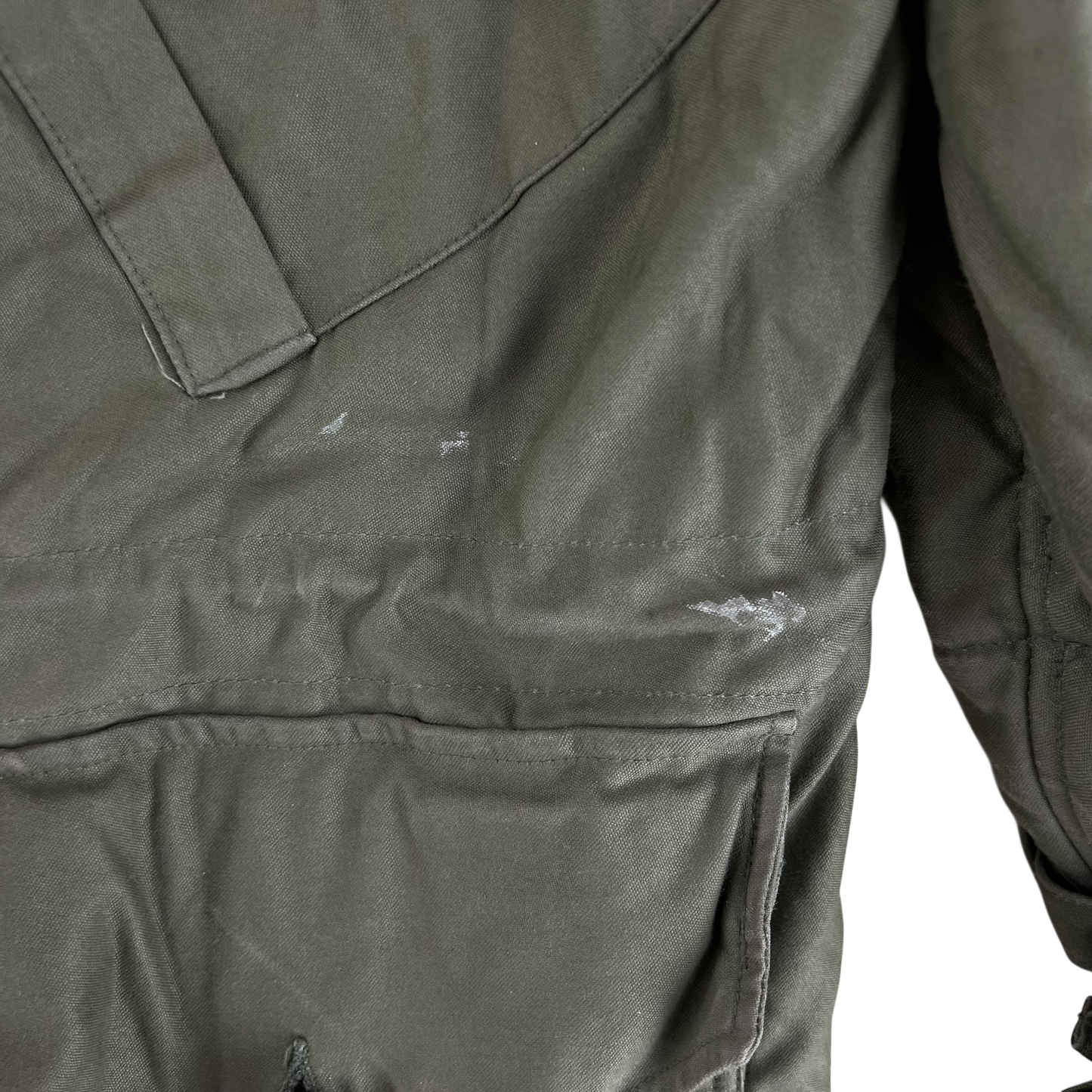 British Army 60s Olive Green Middle Parka - Large SIZE 2