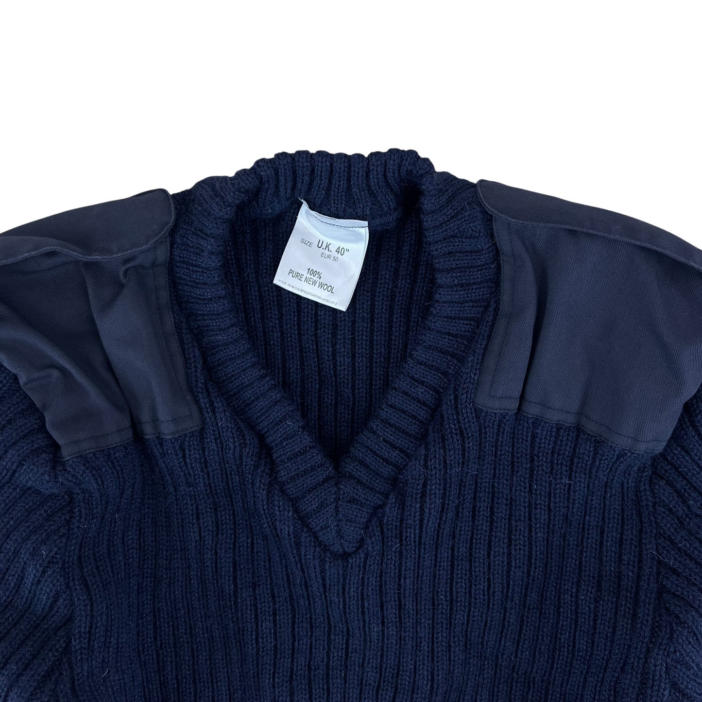 British Royal Navy Wool Crew Neck Pullover Jersey Jumper - Small