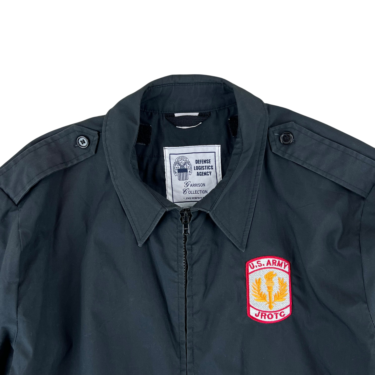 US Army Black Windbreaker Jacket - Medium S