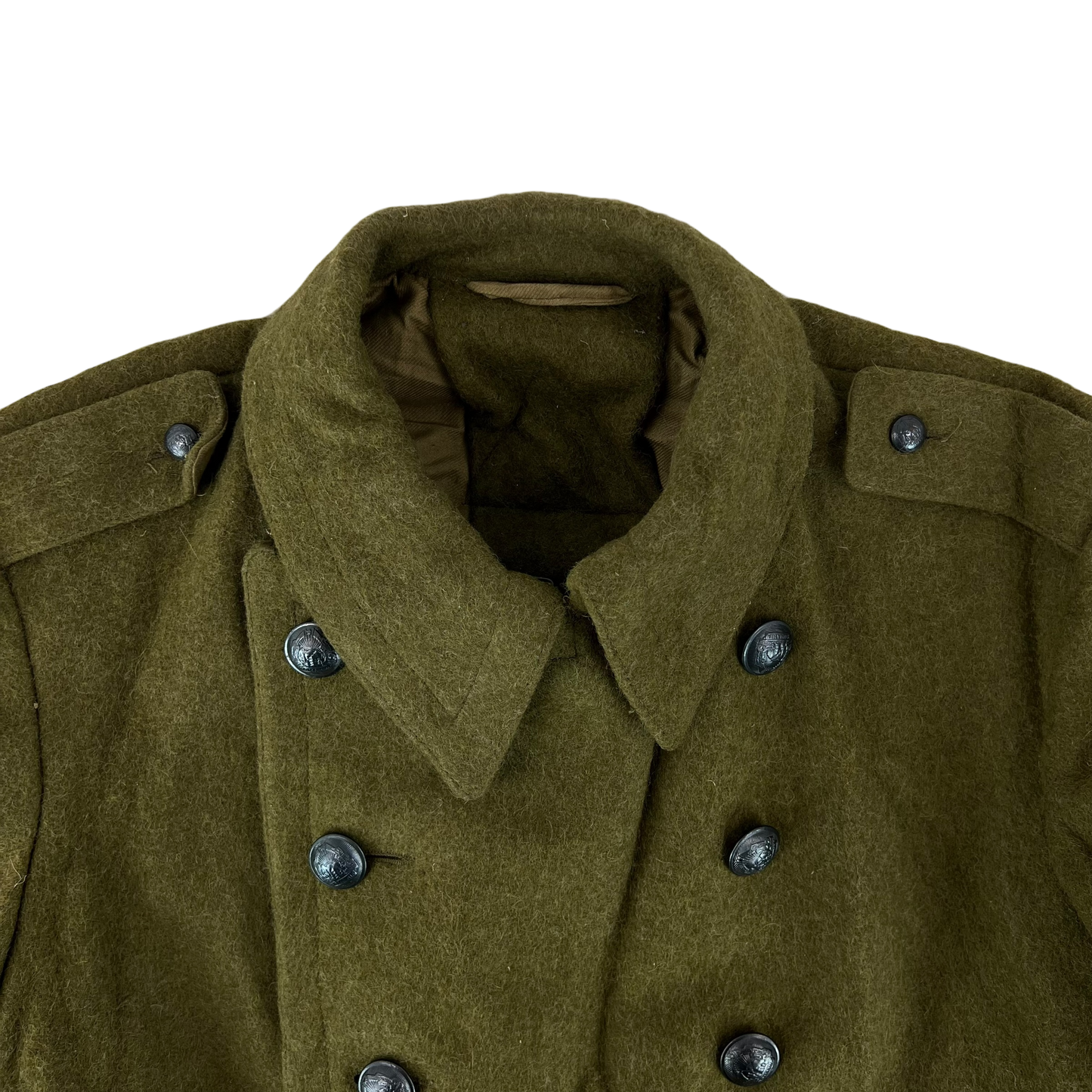 Romanian People's Army Khaki Wool Greatcoat - Medium