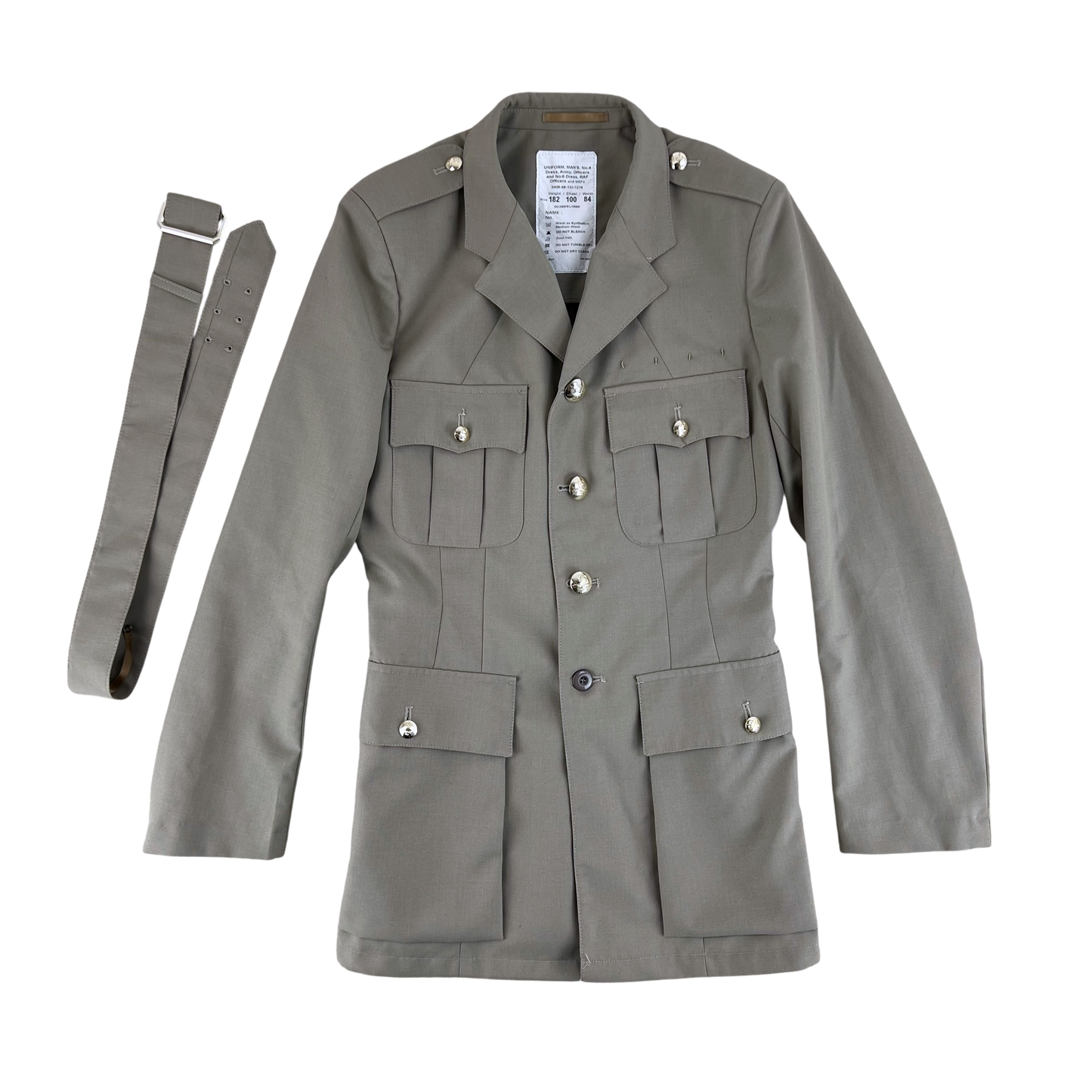 British RAF No. 6 Tropical Dress Jacket w/ Belt - Medium