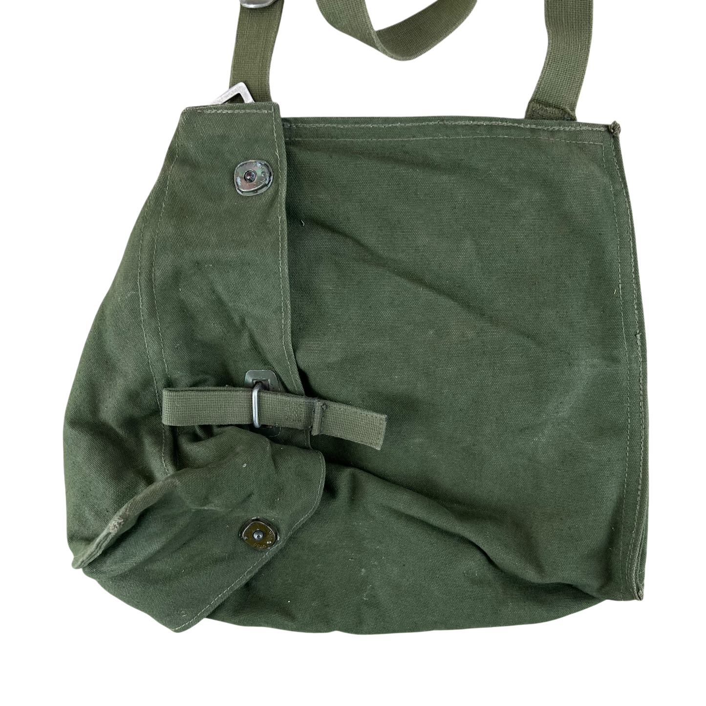 Swedish Army M51 Bag Gas Mask Haversack Olive Green Canvas