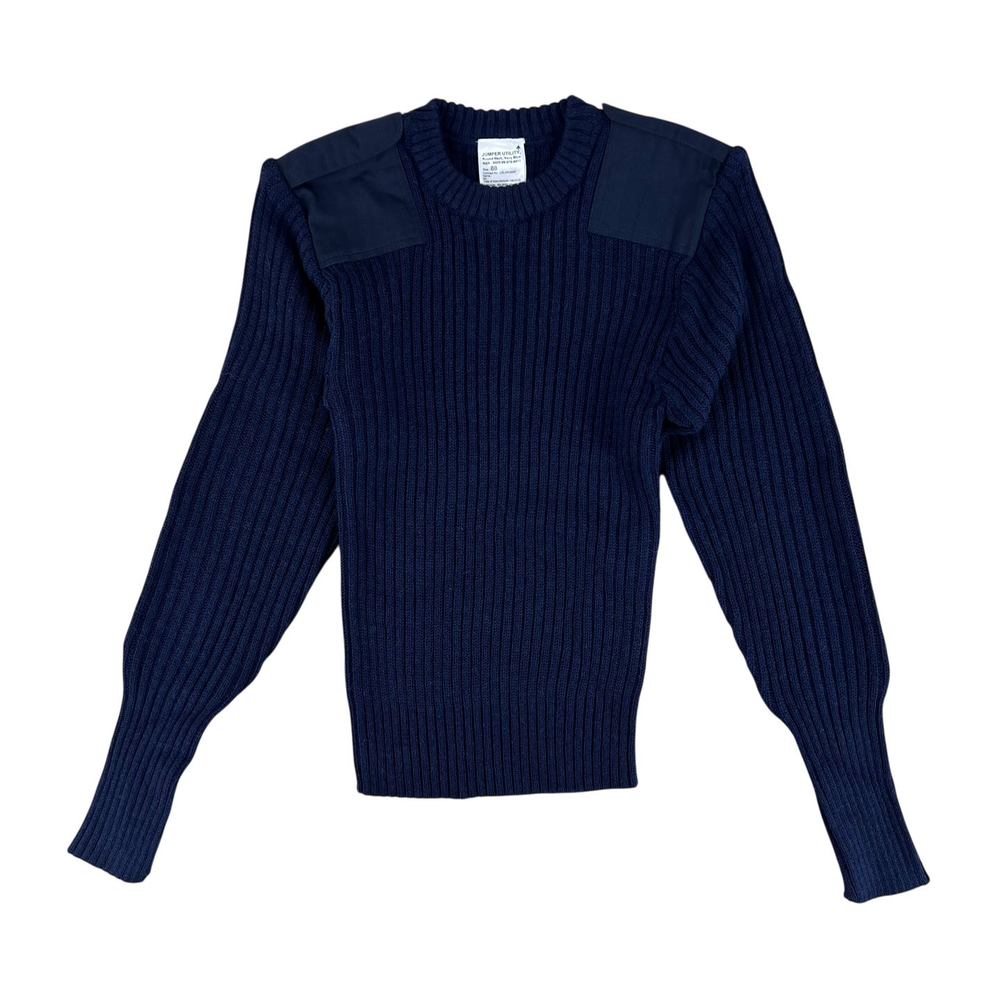 British Royal Navy Wool Crew Neck Pullover Jersey Jumper - Small 88cm