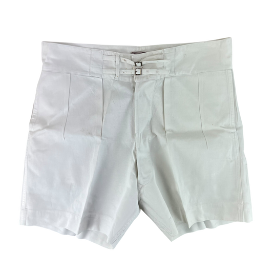 British Merchant Navy 50s Tropical White Shorts - W42