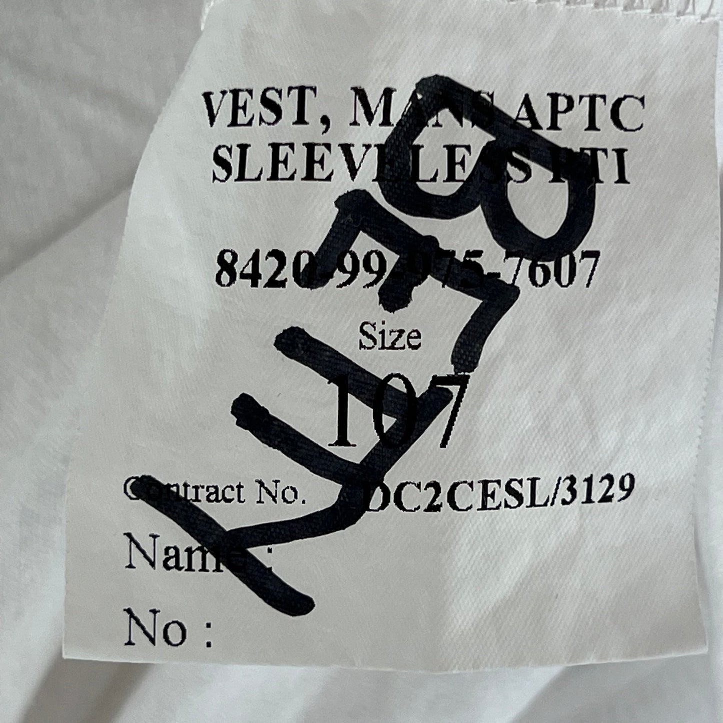 British Army PTI Vest - Large 107cm