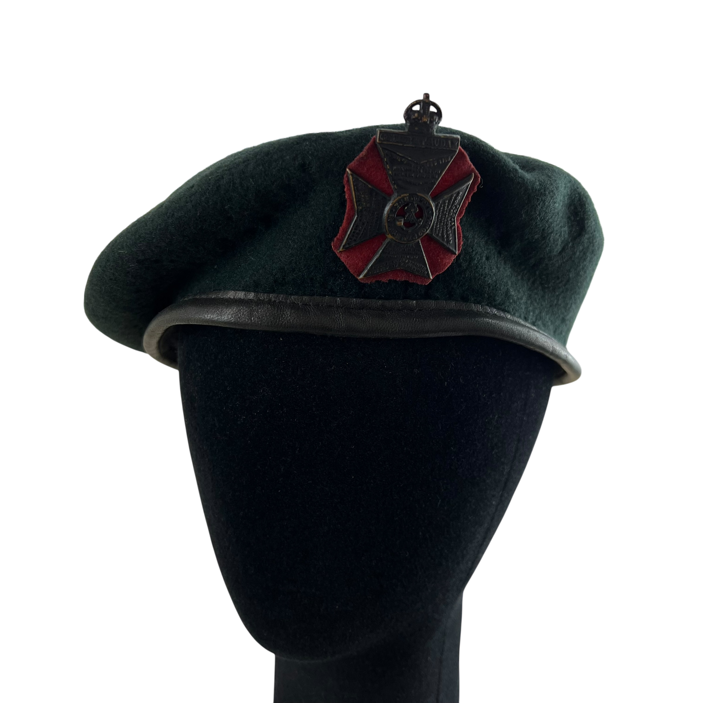 British Army Beret w/ Badge - KRRC - Medium 58cm