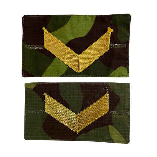 Finnish Army M91 Camo Pair of Corporal Rank Cuff Tabs