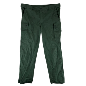 Dutch Army Forest Green Fatigues Cargo Trousers - W43 L34