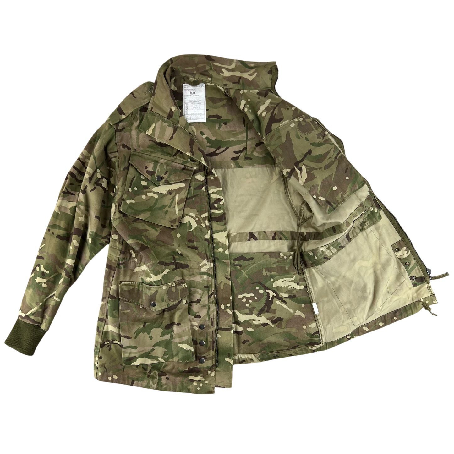 British Army Woodland MTP Camo Parachutist's Smock - Medium 180/96
