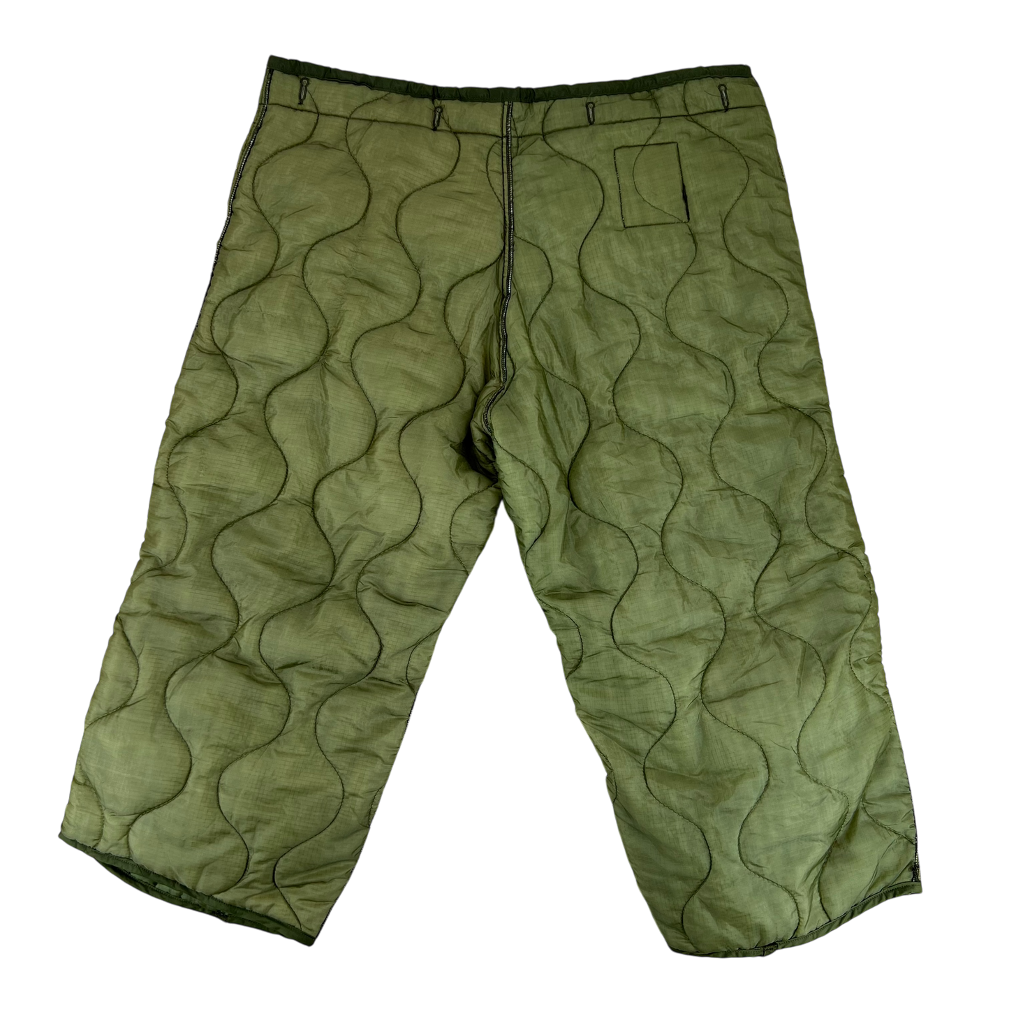 US Army Olive Green Onion Quilted Cold Weather Trouser Liners - Medium