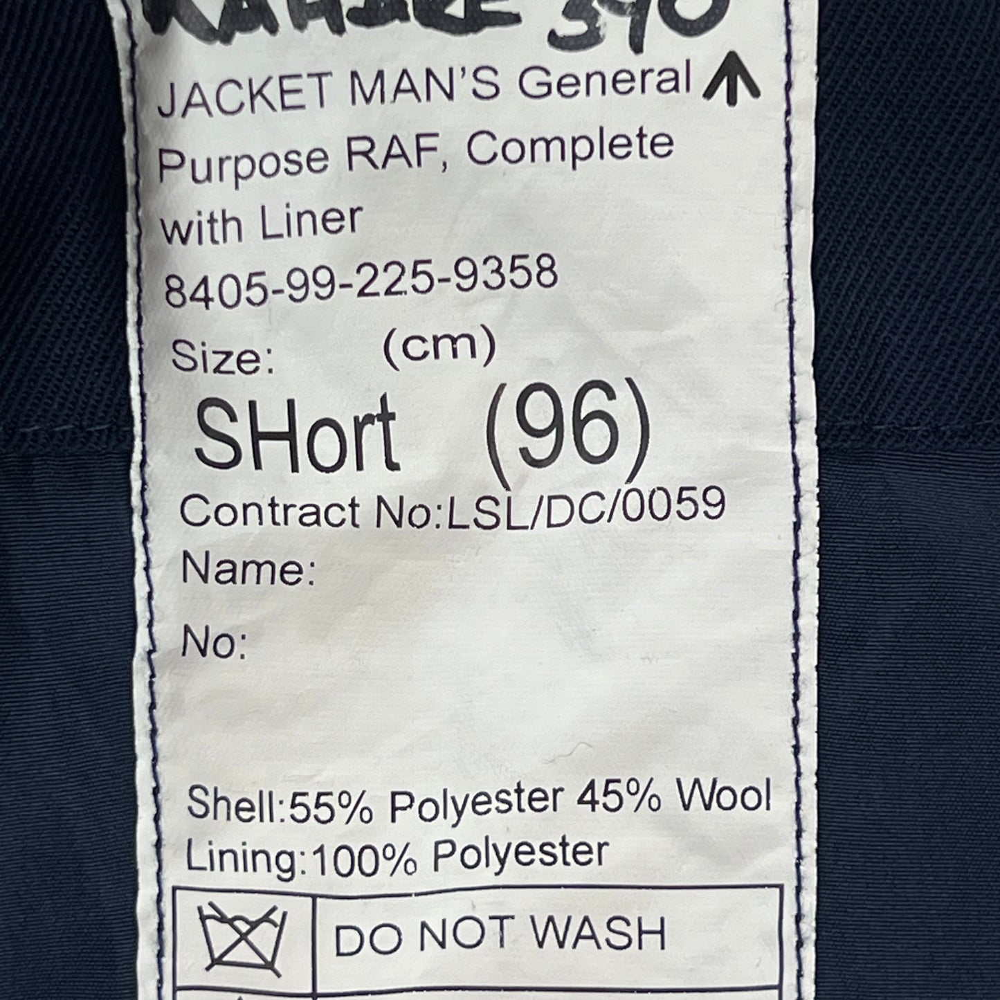 British RAF GP Bomber Jacket - Medium 96S