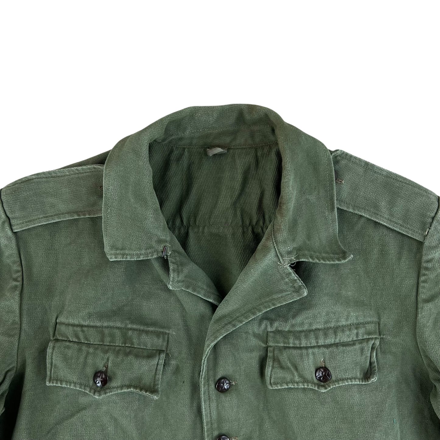 Bulgarian People's Army Olive Green Cossack Shirt - Medium