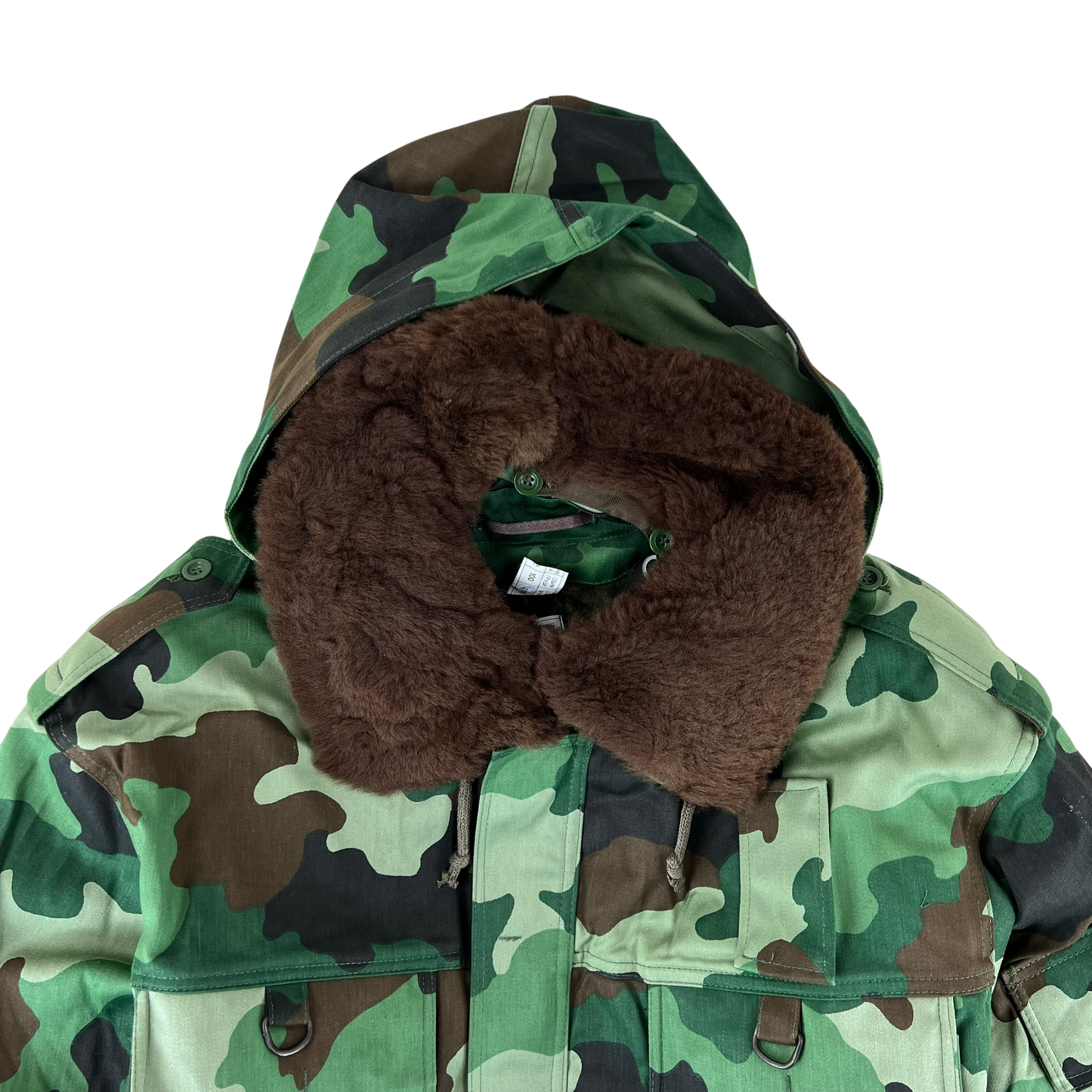Serbian Army M93 Oak Leaf Camouflage Parka w/ Thermal Liner - Medium 172/100
