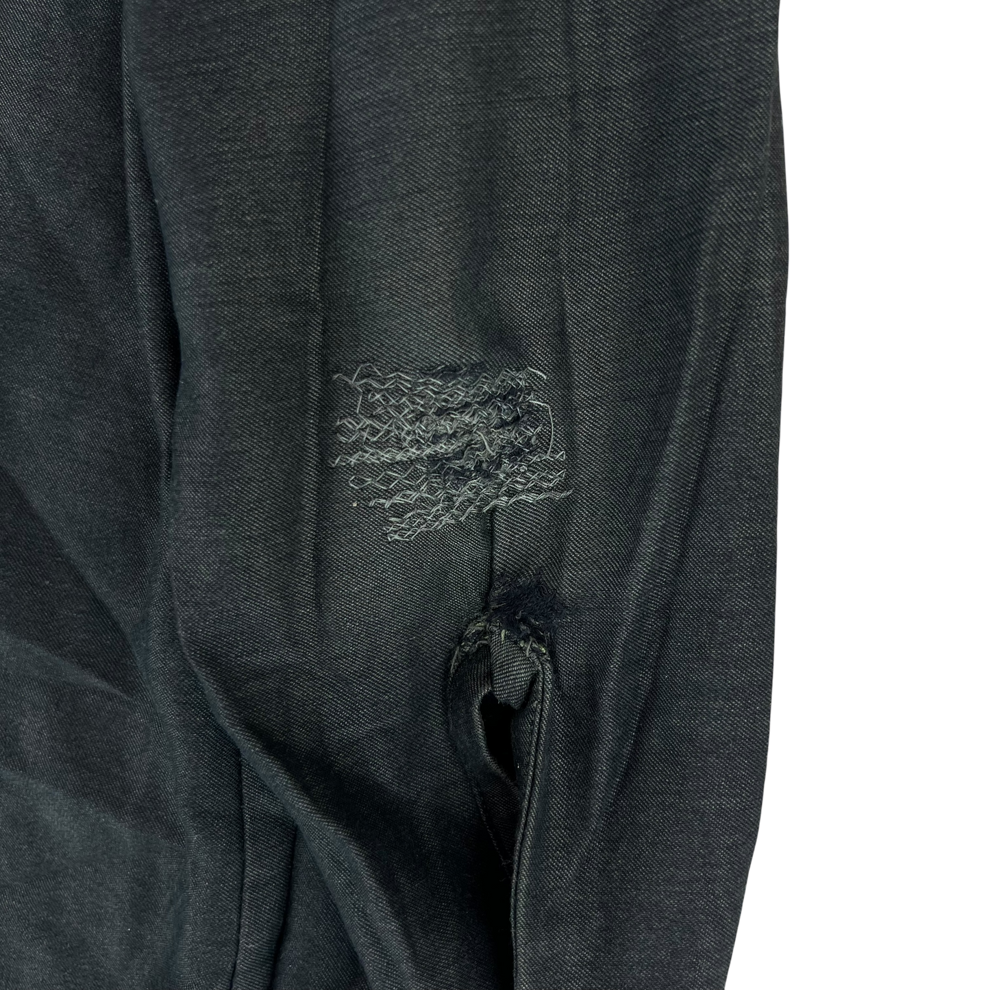 German Army Re-Dyed Black Long Sleeve Field Shirt - Large