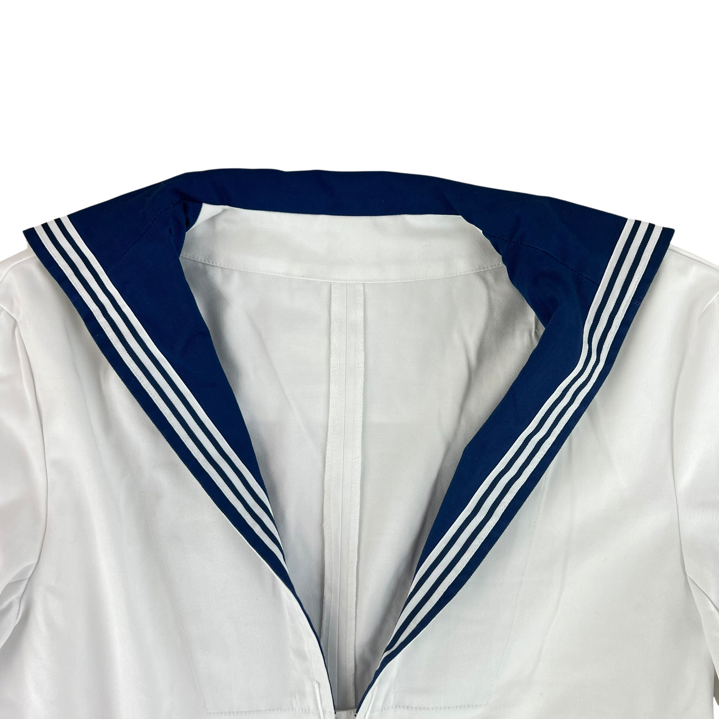 British Royal Navy Class II White Jumper Sailor's Top - Medium 176/100