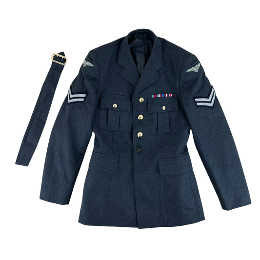 British Royal Air Force No. 1 Dress Jacket w/ Belt - Medium 92R
