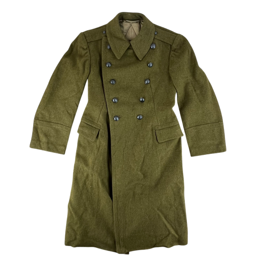 Romanian People's Army 60's Khaki Wool Greatcoat - Medium