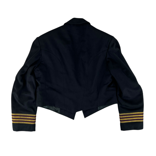 British Royal Navy 70s Mess Dress Jacket - Royal Fleet Auxiliary - Large