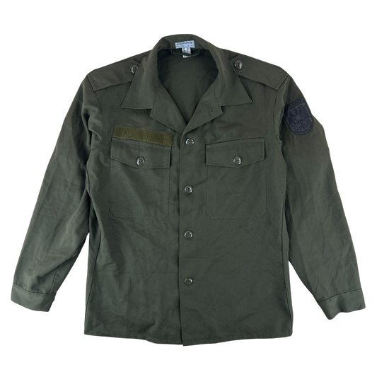 Austrian Army Olive Drab Long Sleeve Field Shirt - Medium 96-100 III-IV