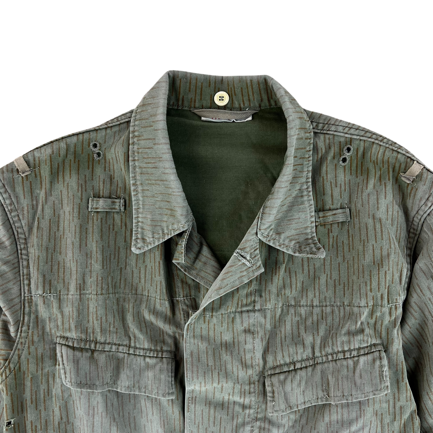 East German Army NVA DDR Raindrop Strichmuster Camouflage Jacket - Medium m44