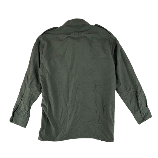 German Army Olive Green Long Sleeve Field Shirt - Large GrNr4