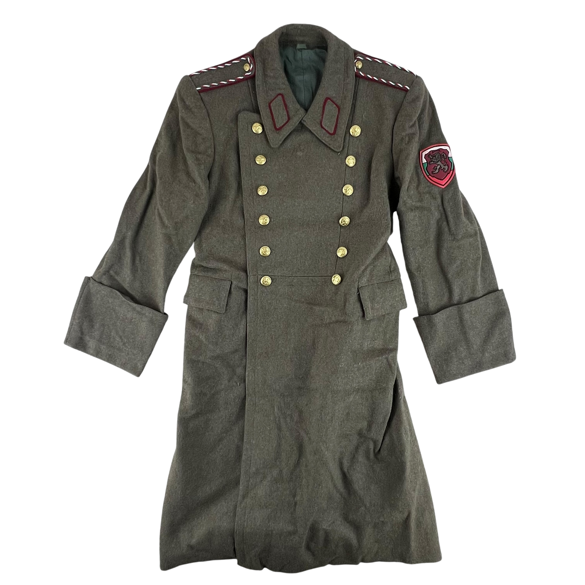 Bulgarian Army Khaki Wool Greatcoat - Medium