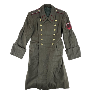 Bulgarian Army Khaki Wool Greatcoat - Medium